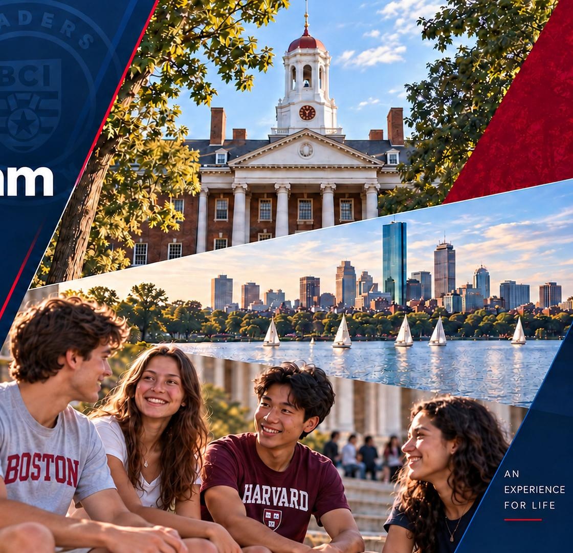 Harvard, a cidade de Boston e jovens compartilhando uma experiência internacional